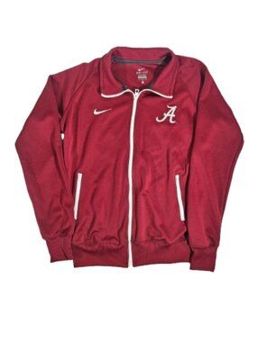 Nike Alabama Full Zip Crimson Red Jacket Women's Size Large Dri-fit